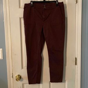 Wine colored jeans